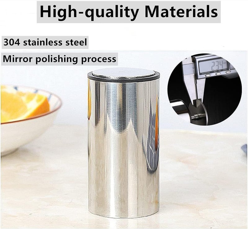 Kemaily Toothpick Holder, Automatic Stainless Steel Toothpick Holder Dispenser Click Open, Modern Toothpick Storage Box for Bamboo Toothpick - Image 3